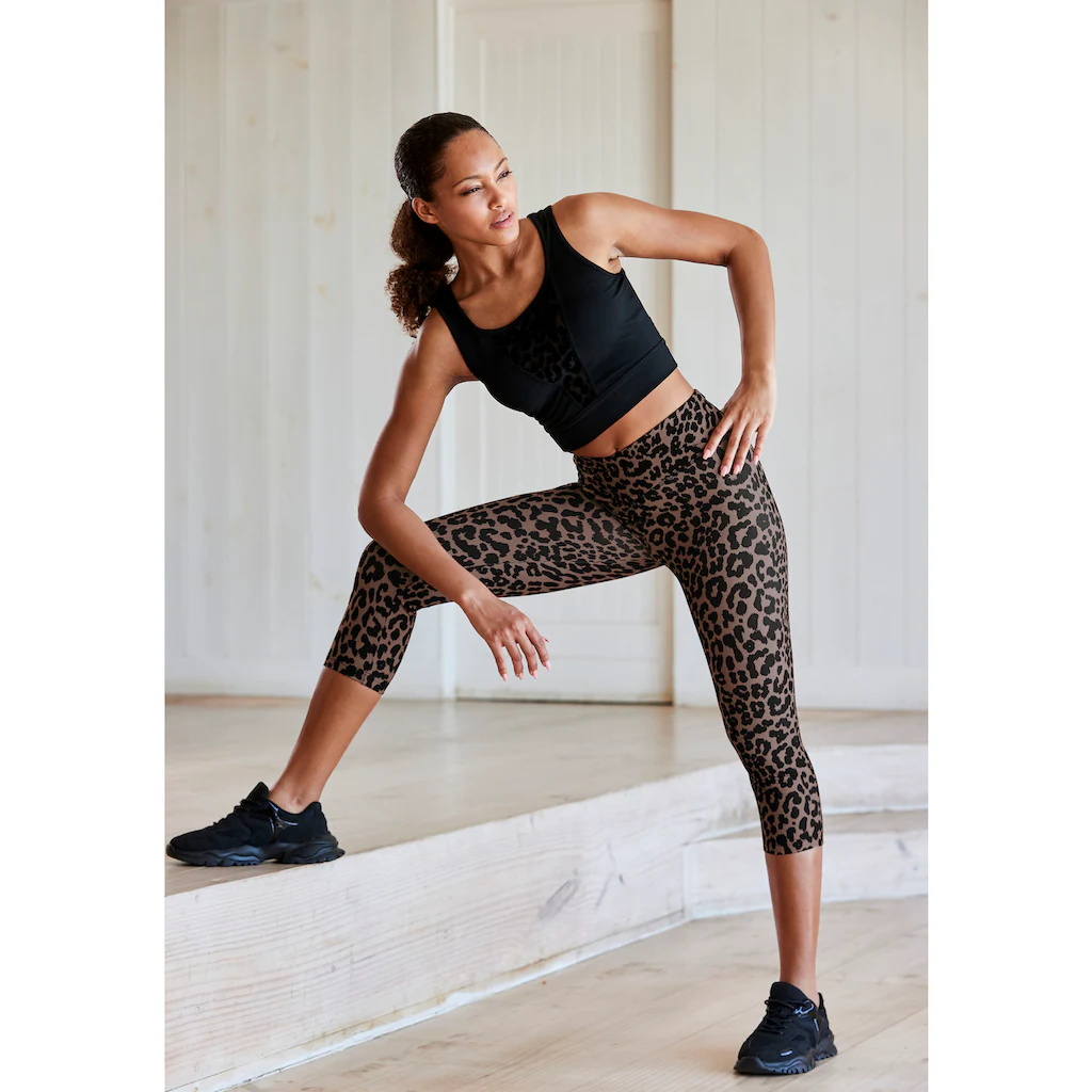 LASCANA ACTIVE Caprileggings mit allover Druck Günstiger Verkauf