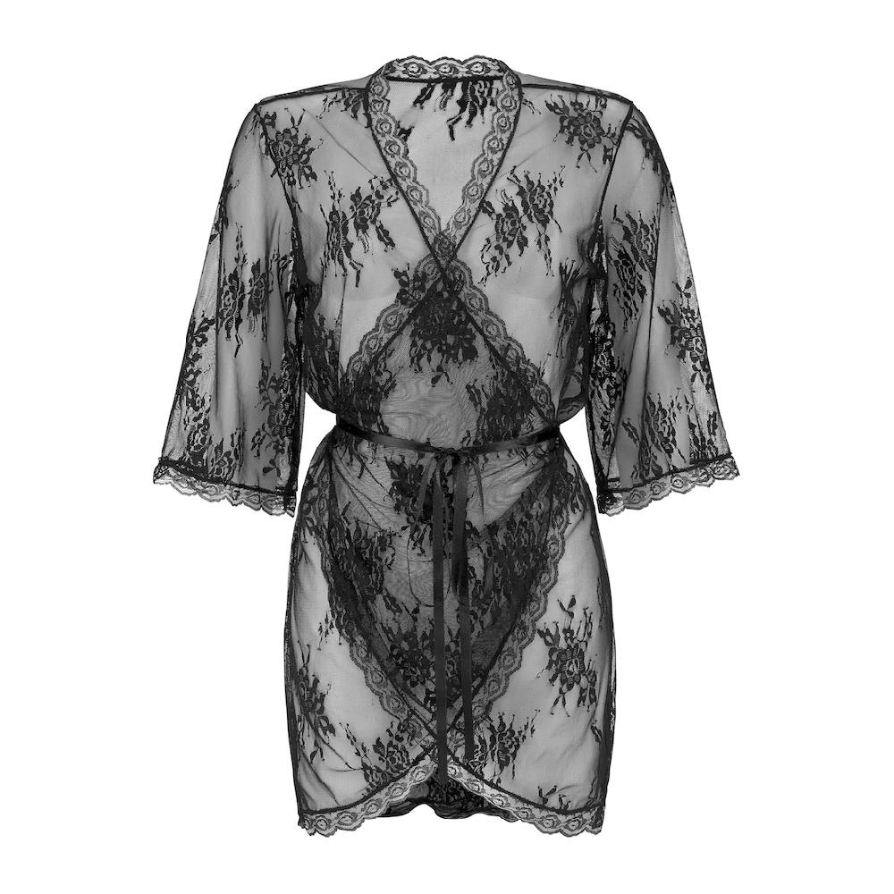 LASCANA Kimono aus transparenter Spitze sexy Dessous bestellen Osterangebot