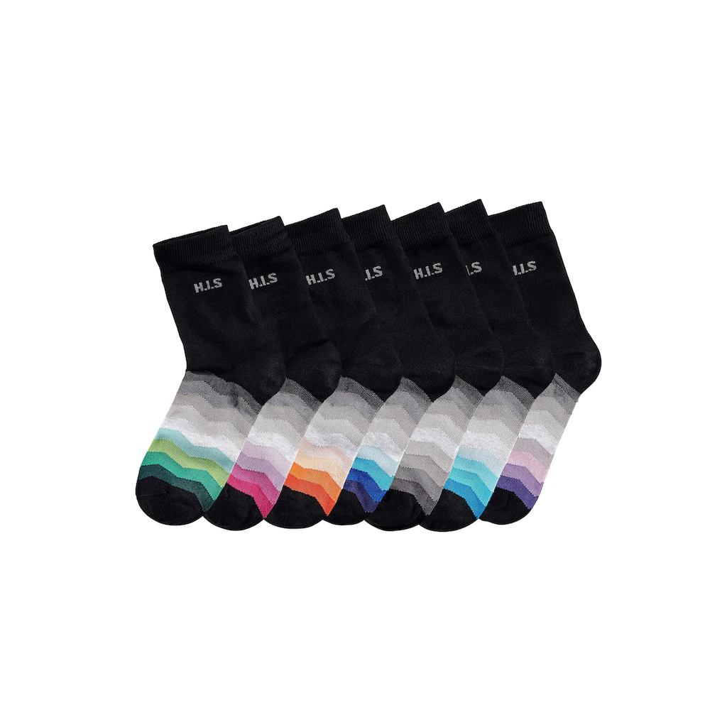 H.I.S Basicsocken (7 Paar) mit dezentem Logo online kaufen Muttertagsangebot