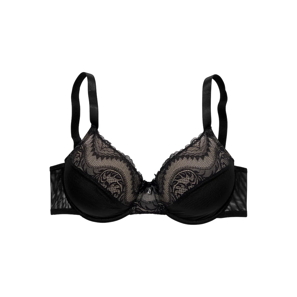 petite fleur gold Bügel-BH mit Obercup aus floraler Spitze sexy Dessous online bestellen Vierteljährliche Förderung