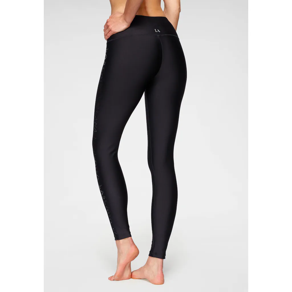 LASCANA ACTIVE Leggings mit glänzendem Logoschriftzug Nur noch ein Tag übrig