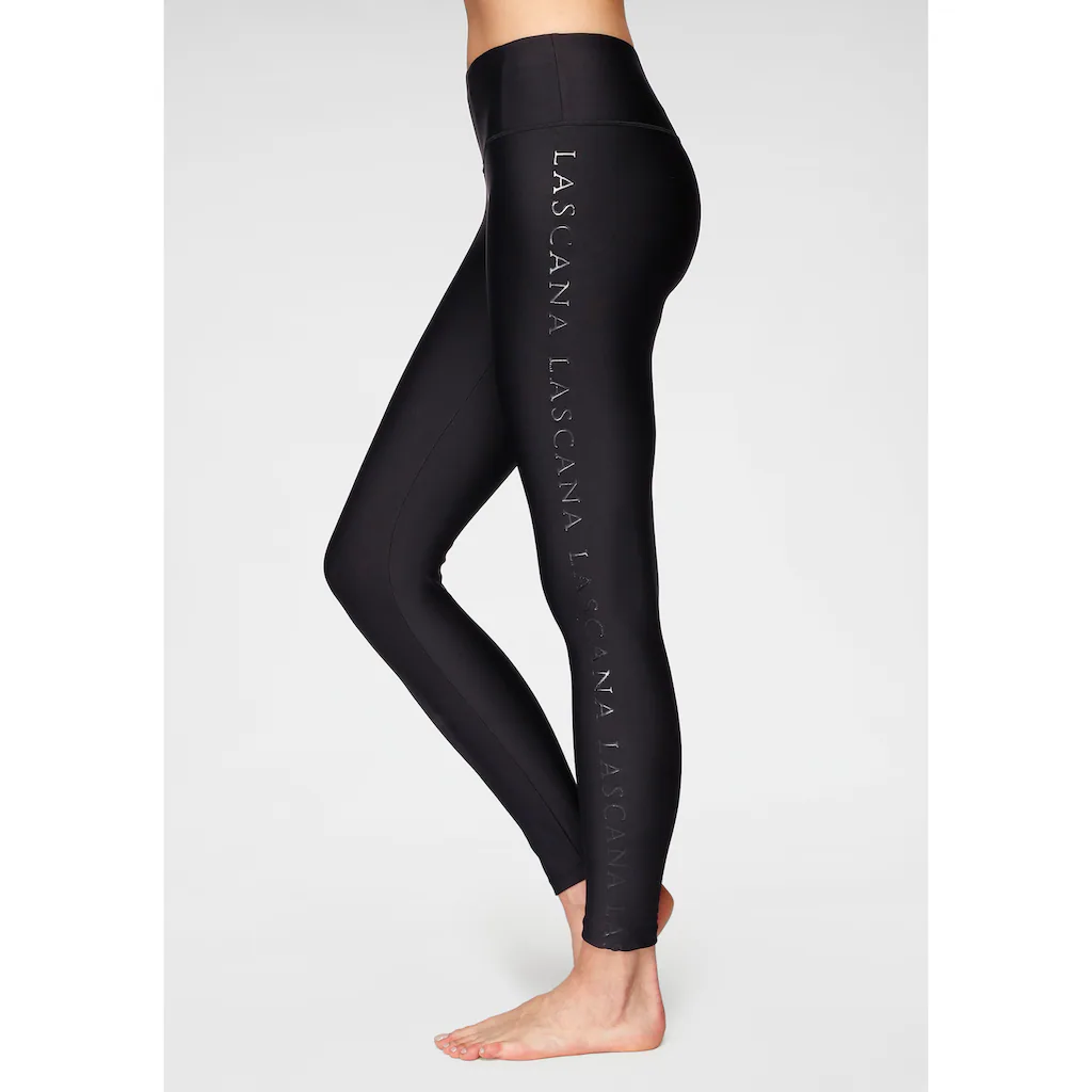 LASCANA ACTIVE Leggings mit glänzendem Logoschriftzug Nur noch ein Tag übrig